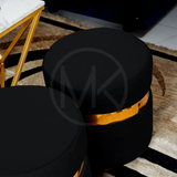 Ottoman Set - Plain Black