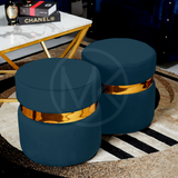 Ottoman Set - Plain Blue