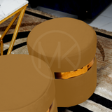 Ottoman Set - Plain Brown
