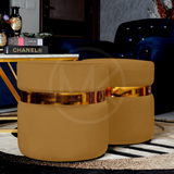 Ottoman Set - Plain Brown