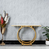 Centre Circular Console Table -White