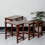 Handi Craft Wooden Nesting Table- Set of 4