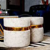 Ottoman Set - White & Golden