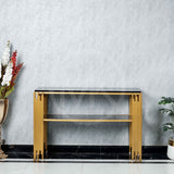 Two-Tiered Console Table - Black