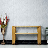 Two-Tiered Console Table - White