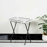 Portable Coffee Side Table - White