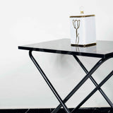 Portable Coffee Side Table - Black