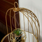 Birdcage-Inspired Corner Shelf - 3 Layer