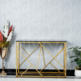 Intersecting Lines Console Table - Black