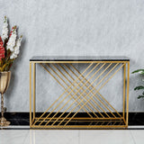 Diagonal Console Table - Black