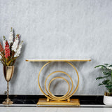 Multi Circular Console Table - White