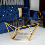 Black Geometric Centre Table