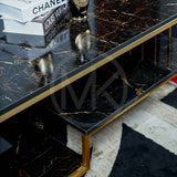 Black Step Shelf Centre Table