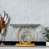 Multi Circular Console Table - Black