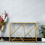 Intersecting Lines Console Table - White