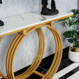 Centre Circular Console Table -White