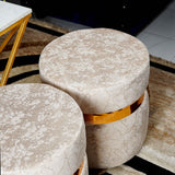 Ottoman Set - White & Golden