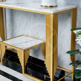 Art Deco Console Table - White