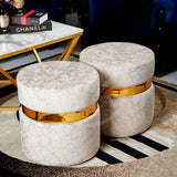 Ottoman Set - White & Golden