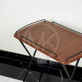 Portable Coffee Side Table - Brown