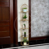 Birdcage-Inspired Shelf - 5 Layer