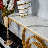 Multi Circular Console Table - White