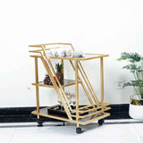 Diagonal MDF Shelves Tea trolley