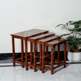 Handi Craft Wooden Nesting Table- Set of 4