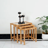 Wooden Nesting Table Cube designed - Set of 3