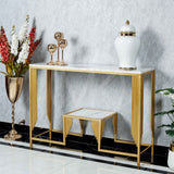 Art Deco Console Table - White