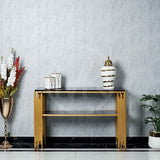 Two-Tiered Console Table - Black