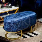 2 Seater Ottoman Set - Navy