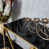 Diamond Console Table - Black