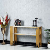 Two-Tiered Console Table - White