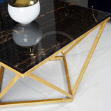 Black Geometric Centre Table