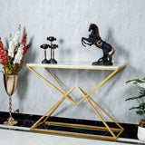 X-Frame Console Table - Black