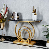 Multi Circular Console Table - White