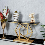 Hexagonal Console Table - White