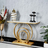 Multi Circular Console Table - Black