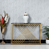 Diagonal Console Table - Black