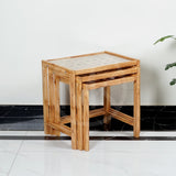 Wooden Nesting Table Cube designed - Set of 3