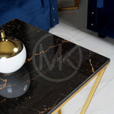 Black Geometric Centre Table