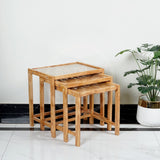 Wooden Nesting Table Cube designed - Set of 3