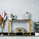 Art Deco Console Table - Black