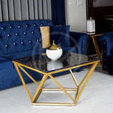 Black Geometric Centre Table